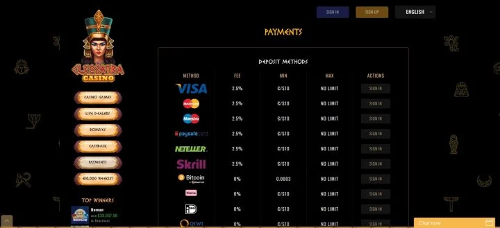 images Cleopatra Casino